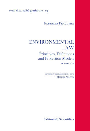 copertina Environmental law. Principles, denifitions and protection models