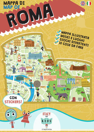 copertina Mappa di Roma illustrata. Ediz. multilingue