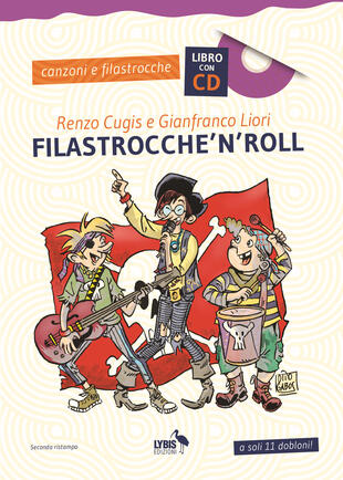 copertina Filastrocche'n'roll. Con CD Audio