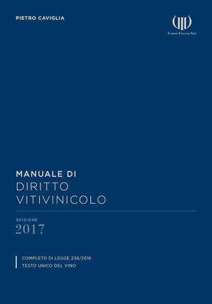 copertina Manuale di diritto vitivinicolo