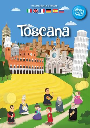 copertina Toscana sticker book. Ediz. multilingue
