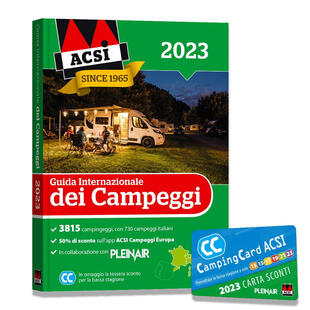 copertina Guida internazionale dei campeggi ACSI. Con Camping Card 2023