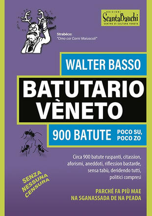copertina Batutario veneto. 900 batute poco su, poco zo