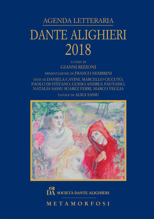 copertina Agenda letteraria Dante Alighieri 2018