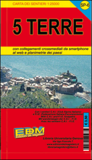 copertina SP 42B Cinque Terre 1:25.000