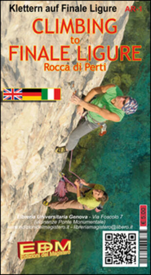 copertina SV-53 Climbing to Finale Ligure. Carte di arrampicata. Free climbing. Ediz. italiana e inglese