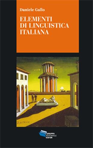 copertina Elementi di linguistica italiana. I nuclei generativi del linguaggio