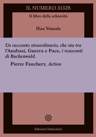 copertina Il numero 31328. Il libro della schiavitù