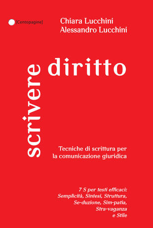 copertina Scrivere diritto. Tecniche di scrittura per la comunicazione giuridica