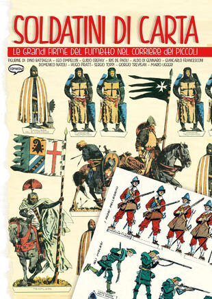 copertina Soldatini di carta. Le grandi firme del fumetto nel Corriere dei Piccoli