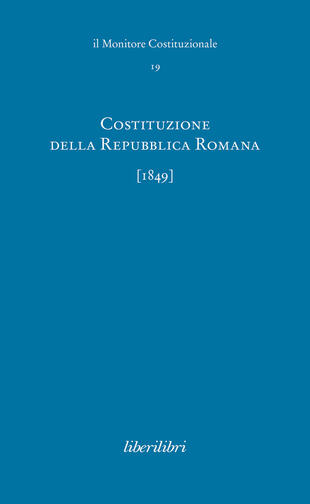 copertina Costituzione della Repubblica Romana (1849)