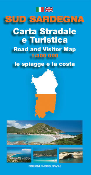 copertina Sud Sardegna. Carta stradale e turistica. Le spiagge e la costa 1:300.000