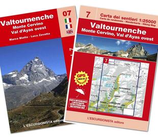 copertina Valtournenche, monte Cervino trekking. Con cartina 1:250.000. Ediz. multilingue