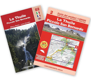 copertina La Thuile, piccolo San Bernardo 1:25.000 trekking. Mappa escursionistica. Con carta. Ediz. multilingue