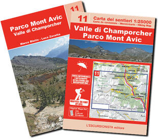 copertina Valle di Champorcher, Parco Mont Avic. Ediz. multilingue. Con Carta geografica: Carta dei sentieri 1:25.000