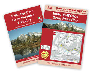 copertina Valle dell'Orco, Gran Paradiso trekking. Con cartina 1:25.000. Ediz. multilingue