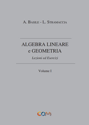 copertina Algebra lineare e geometria