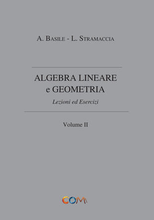 copertina Algebra lineare e geometria