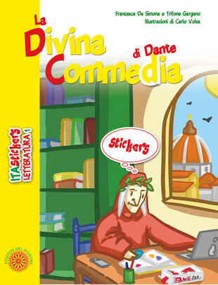 copertina La Divina Commedia di Dante. Ediz. a colori. Con Adesivi