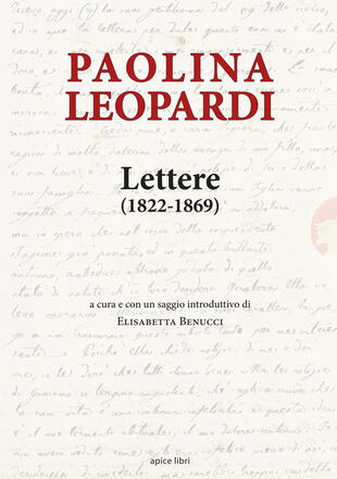 copertina Lettere 1822-1869