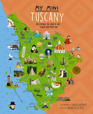 copertina My mini Tuscany. Discovering the land of art, towers and Pinocchio. Cover San Gimignano