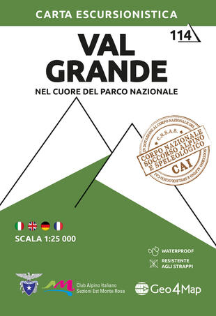 copertina Val Grande. Nel cuore del Parco Nazionale 1:25.000