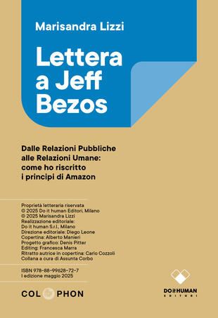 copertina Lettera a Jeff Bezos. Dalle relazioni pubbliche alle relazioni umane: come ho riscritto i principi di Amazon