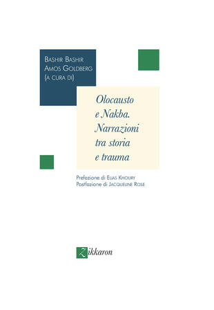 copertina Olocausto e Nakba. Narrazioni tra storia e trauma