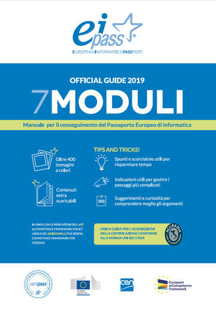 copertina EIPASS 7 moduli. Manuale per il conseguimento del passaporto europeo di informatica
