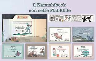 copertina Il kamishibook con sette FiabElide. Testo in simboli. Kamishibai. Ediz. illustrata. Con audiolibro