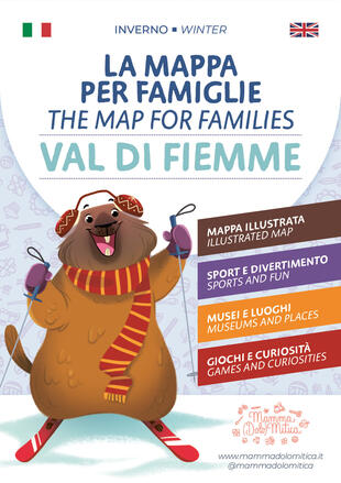 copertina La mappa per Famiglie. Val di Fiemme. Inverno-The Map for families. Val di Fiemme. Winter. Ediz. bilingue