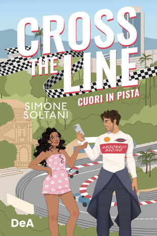 copertina Cross the line. Cuori in pista