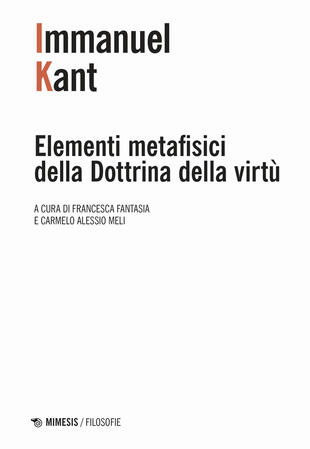 copertina Elementi metafisici della Dottrina della virtù