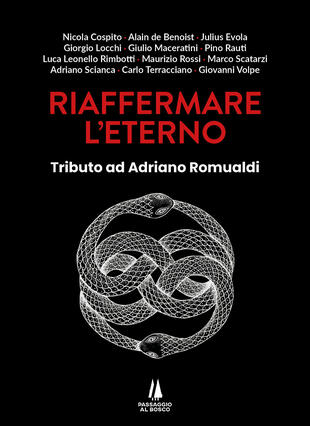 copertina Riaffermare l'eterno. Tributo ad Adriano Romualdi