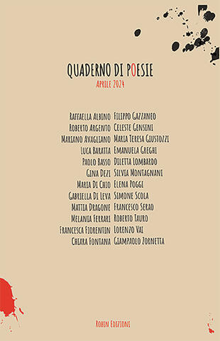 copertina Quaderno di poesie. Aprile 2024