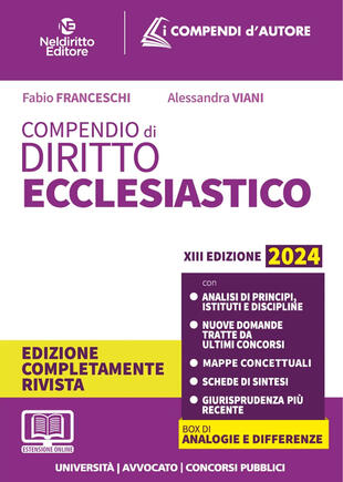 copertina Compendio di diritto ecclesiastico