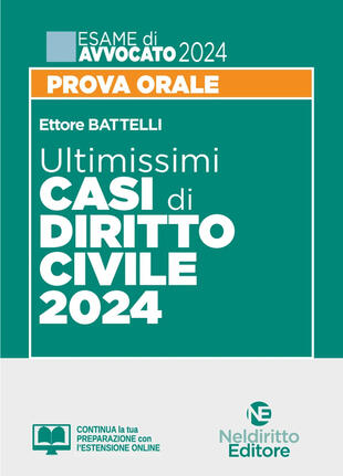 copertina Ultimissimi casi di diritto civile. Prova orale esame di avvocato 2024. Con espansione online