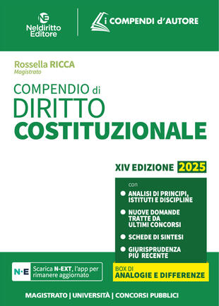 copertina Compendio di diritto costituzionale