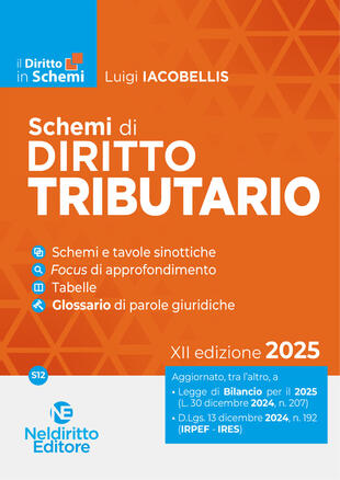copertina Schemi di diritto tributario
