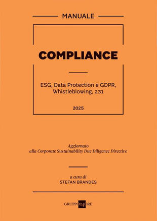 copertina Compliance. ESG, Data Protection e GDPR, Whistleblowing, 231