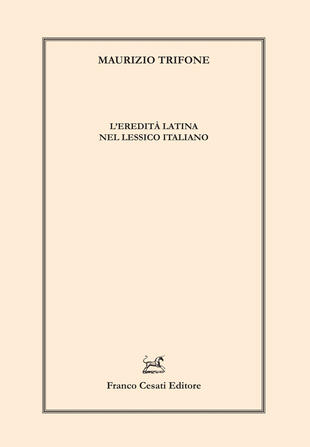 copertina L'eredità latina nel lessico italiano