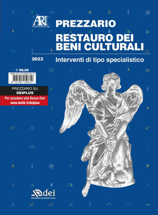 copertina Prezzario restauro dei beni culturali 2023. Interventi di tipo specialistico