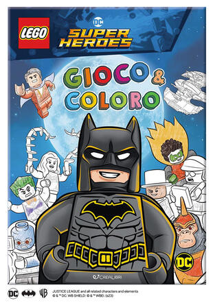 copertina Batman. Lego DC. Gioco & coloro. Ediz. a colori