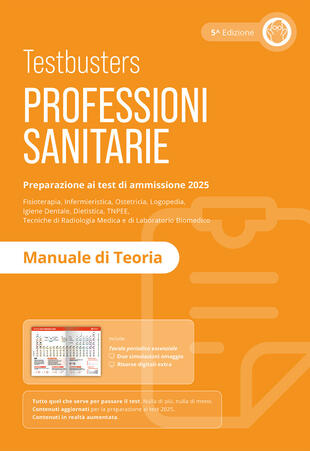 copertina Testbusters Professioni Sanitarie 2025. Manuale di teoria. Con Simulatore Testbusters
