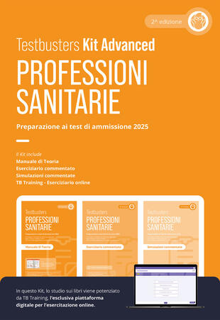copertina Testbusters Professioni Sanitarie 2025 - Kit Advanced. Con Simulatore Testbusters