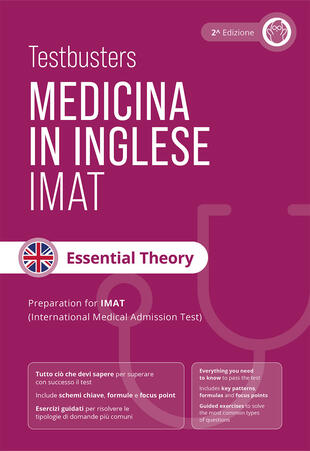 copertina Testbusters Test di medicina in inglese IMAT. Essential theory. Manuale di teoria completo per il test IMAT