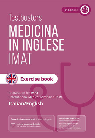 copertina Testbusters. Test di medicina in inglese IMAT. Exercise book. Eserciziario commentato completo per il test IMAT