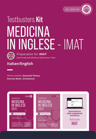 copertina Testbusters. Test di medicina in inglese IMAT. Kit. Preparazione al test IMAT. Con simulazioni commentate