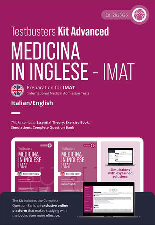 copertina Testbusters. Test di medicina in inglese IMAT. Kit advanced. Con Complete Question Bank. Con simulazioni commentate