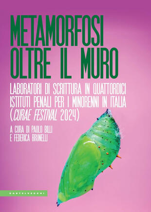 copertina Metamorfosi oltre il muro. Laboratori di scrittura in quattordici Istituti penali per i minorenni in Italia (Curae Festival 2024)